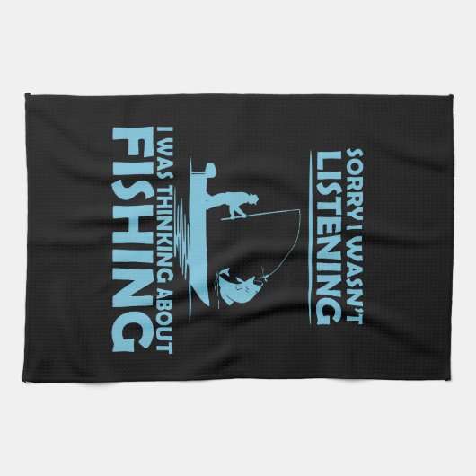 Grappige uitspraken over vissen theedoek (Horizontaal)