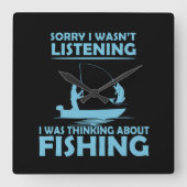 Grappige uitspraken over vissen vierkante klok (Voorkant)