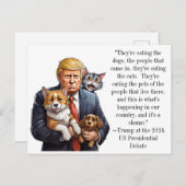 Grappige uitspraken van Donald Trump | Debat 2024 Briefkaart (Voorkant / Achterkant)