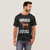 Grappige uitspraken van ruiters paarden t-shirt (Voorkant volledig)