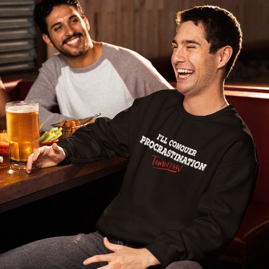 Grappige uitstelleuze trui