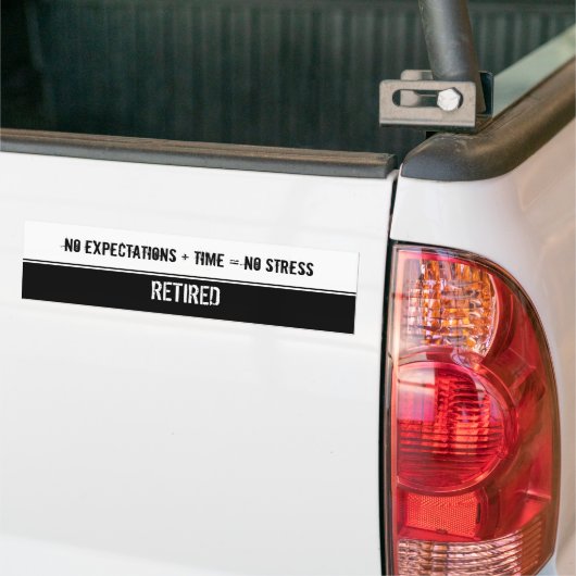 Grappige uittredingscitaten verontruste typografie bumpersticker (Op Truck)