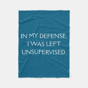 Grappige Uitvlucht Quote Op De Achterkant Fleece Deken