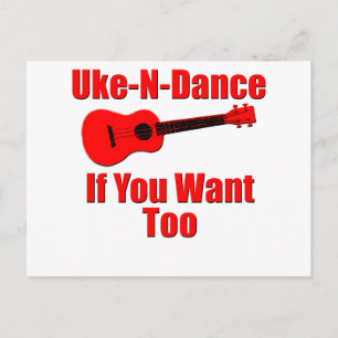 grappige ukulele briefkaart