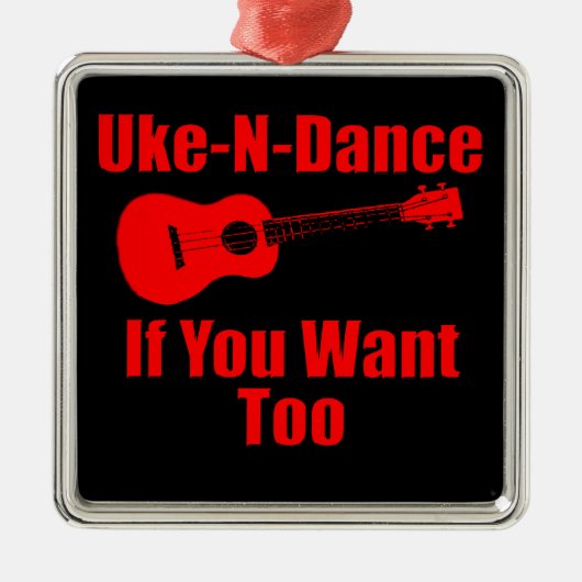 grappige ukulele metalen ornament (Voorkant)