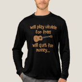 Grappige Ukulele Tri-Blend Shirt (Voorkant volledig)