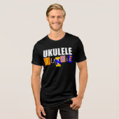 Grappige Ukulele Tri-Blend Shirt (Voorkant volledig)