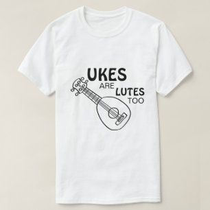 Grappige Ukulele, "Ukes zijn ook Luiten" T-shirt