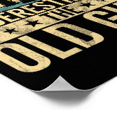 Grappige Ultimate Frisbee De Oude Man Disc Golf He Poster (Hoek)