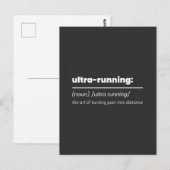 Grappige ultra hardloop definitie  briefkaart (Voorkant / Achterkant)