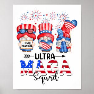 Grappige Ultra Mega Squad Gnomes 4 juli Ultra Me Poster