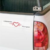 grappige Ultrasound Hz bumpersticker (Op Truck)