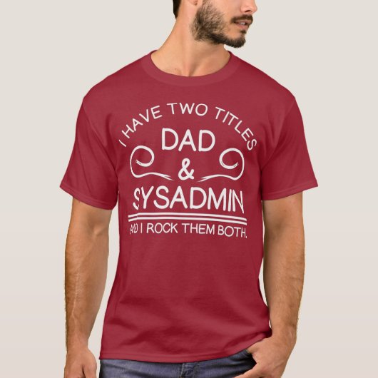 Grappige Uni Sysadmin Linu Shell Daddy Premium T-shirt (Voorkant)