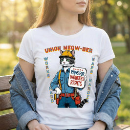Grappige Unie Kat T-shirt