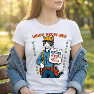 Grappige Unie Kat T-shirt
