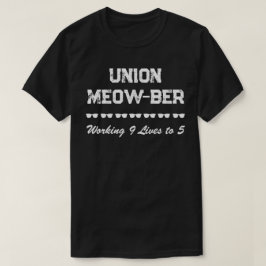 Grappige Unie Meow-ber Werken 9 Levens T-shirt