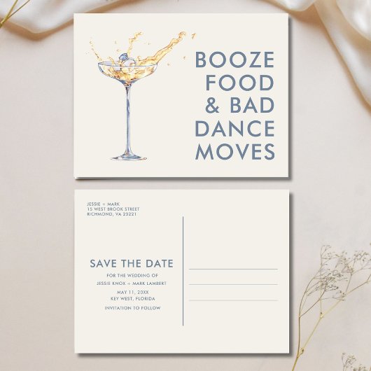 Grappige unieke bruiloft Save the Date Aankondigingskaart