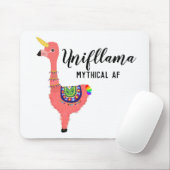 Grappige Unifllama: Eenhoorn-Flamingo-lama Mythisc Muismat (Met muis)