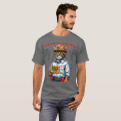 Grappige Union Feline Member Labor Day uit Texas T-shirt (Voorkant volledig)