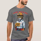 Grappige Union Feline Member Labor Day uit Texas T-shirt (Voorkant)