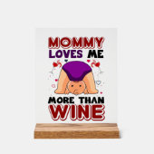 Grappige unisex baby kwekerij mama liefde acryl bord (Voorkant)