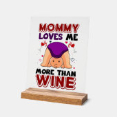 Grappige unisex baby kwekerij mama liefde acryl bord (Hoek)