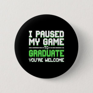 Grappige universiteit of middelbare school gamer a ronde button 5,7 cm