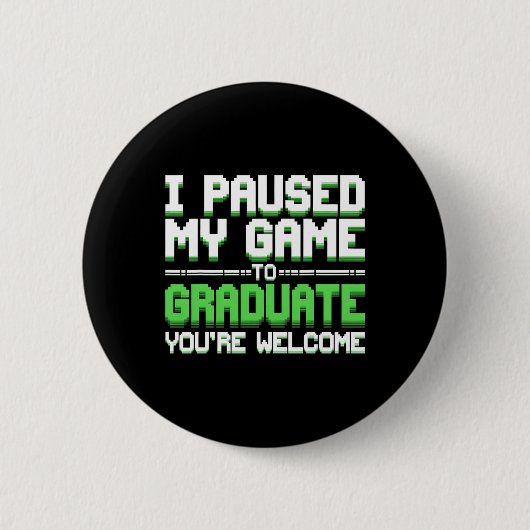 Grappige universiteit of middelbare school gamer a ronde button 5,7 cm (Voorkant)