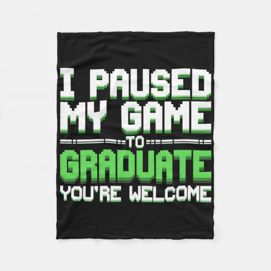 Grappige universiteit- of middelbare schoolgamer a fleece deken (Voorkant)