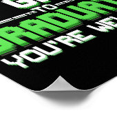 Grappige universiteits- of middelbare schoolgamer poster (Hoek)