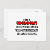 Grappige uroloog.. Zeer onwaarschijnlijk Briefkaart (Voorkant / Achterkant)