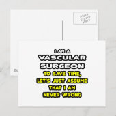 Grappige Vaatchirurg T-shirts en geschenken Briefkaart (Voorkant / Achterkant)