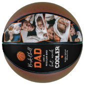 Grappige vader 4 foto Keepsake Basketbal (Voorkant)