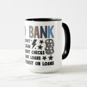 Grappige Vader Bank Mok (Voorkant rechts)