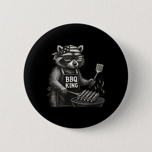 Grappige vader BBQ Grillen Barbecue Vader Opa BBQ Ronde Button 5,7 Cm (Voorkant)