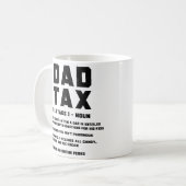 Grappige vader belasting definitie Vaderdag Cadeau Koffiemok (Voorkant links)