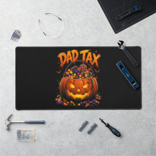 Grappige Vader Belasting Halloween Pompoen Bureaumat