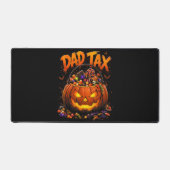 Grappige Vader Belasting Halloween Pompoen Bureaumat (Voorkant)