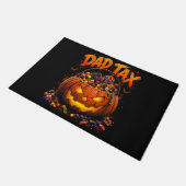 Grappige Vader Belasting Halloween Pompoen Deurmat (Schuin)