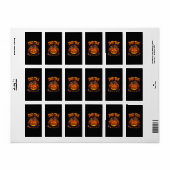 Grappige Vader Belasting Halloween Pompoen Etiket (Full Sheet)