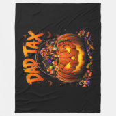Grappige Vader Belasting Halloween Pompoen Fleece Deken (Voorkant)