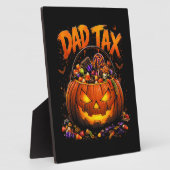 Grappige Vader Belasting Halloween Pompoen Fotoplaat (Zijkant)