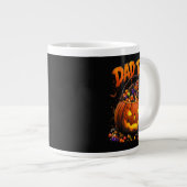 Grappige Vader Belasting Halloween Pompoen Grote Koffiekop (Voorkant rechts)