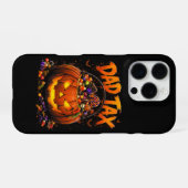 Grappige Vader Belasting Halloween Pompoen iPhone Hoesje (Achterkant horizontaal)