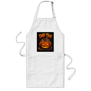 Grappige Vader Belasting Halloween Pompoen Lang Schort