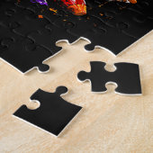 Grappige Vader Belasting Halloween Pompoen Legpuzzel (Zijkant)