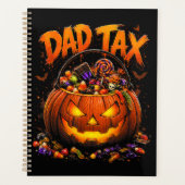 Grappige Vader Belasting Halloween Pompoen Planner (Voorkant)