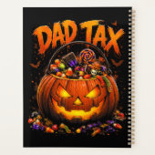 Grappige Vader Belasting Halloween Pompoen Planner (Achterkant)