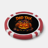 Grappige Vader Belasting Halloween Pompoen Poker Chips (Enkel)