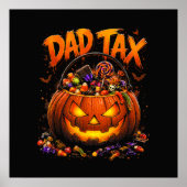 Grappige Vader Belasting Halloween Pompoen Poster (Voorkant)